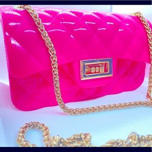 NWT! Pretty n’ Pink Full size, Jelly Crossbody